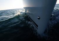 sailing yacht sailboat bow waterline sea